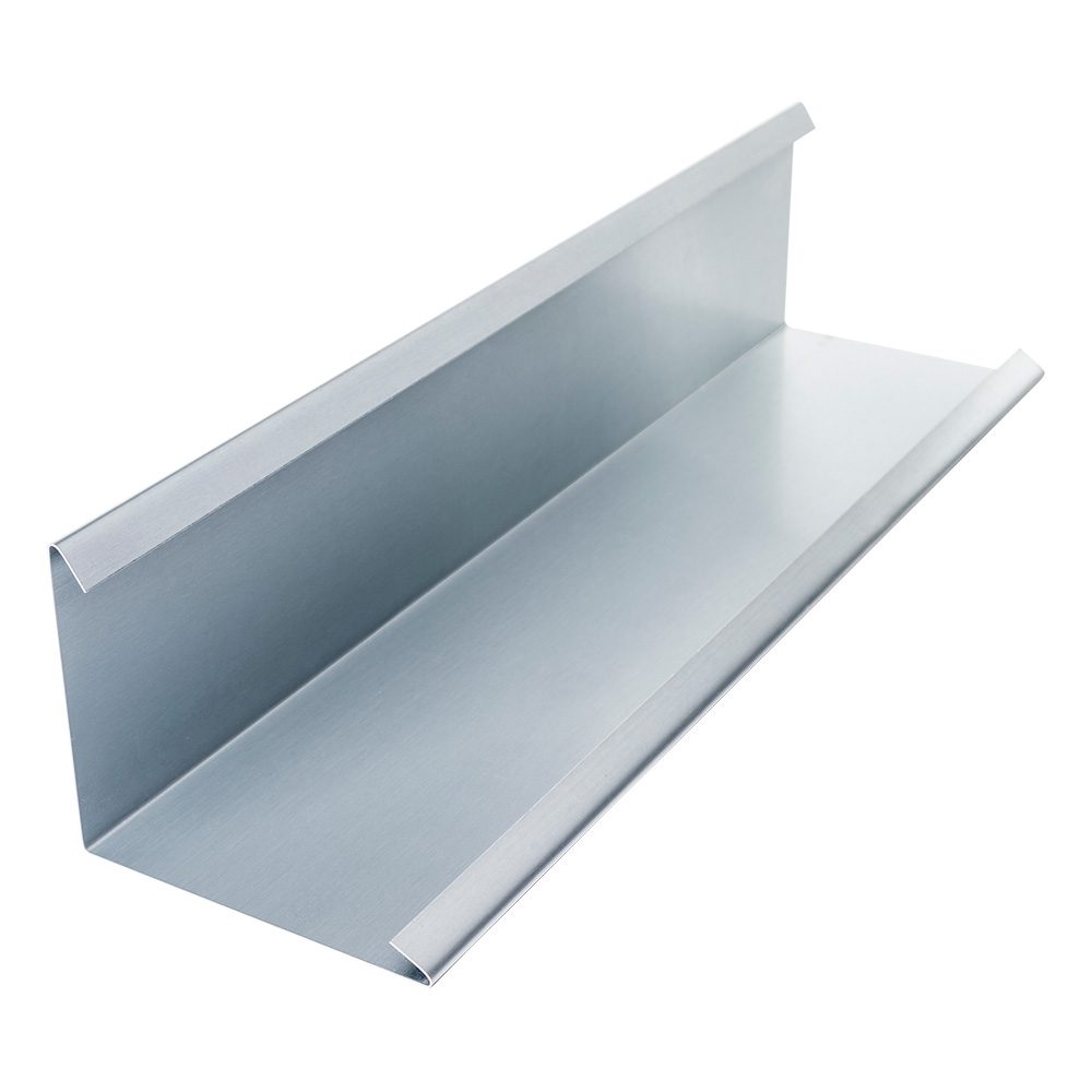 Wandanschlußblech mit 2 Falze aus Zink