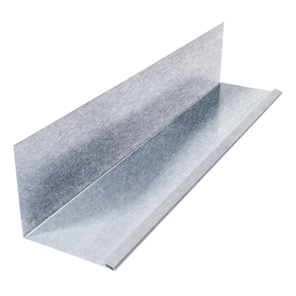 Wandanschlußblech mit 1 Falz aus Aluminium