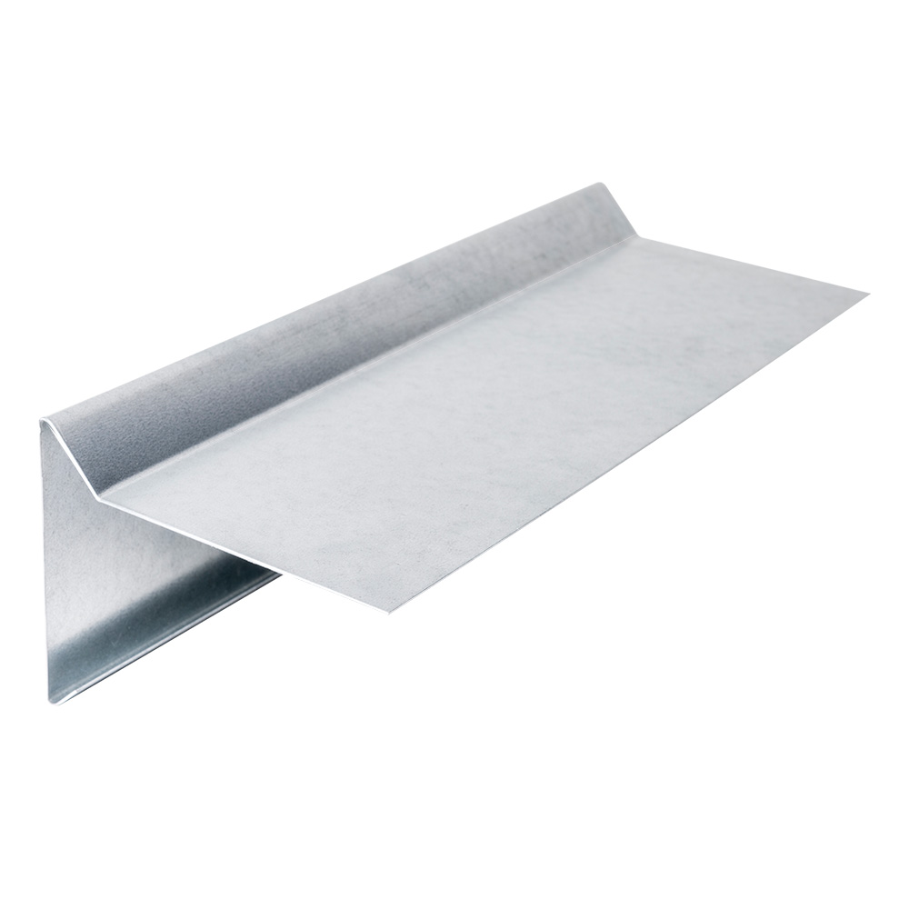 Ortgangblech ohne Falz aus Zink