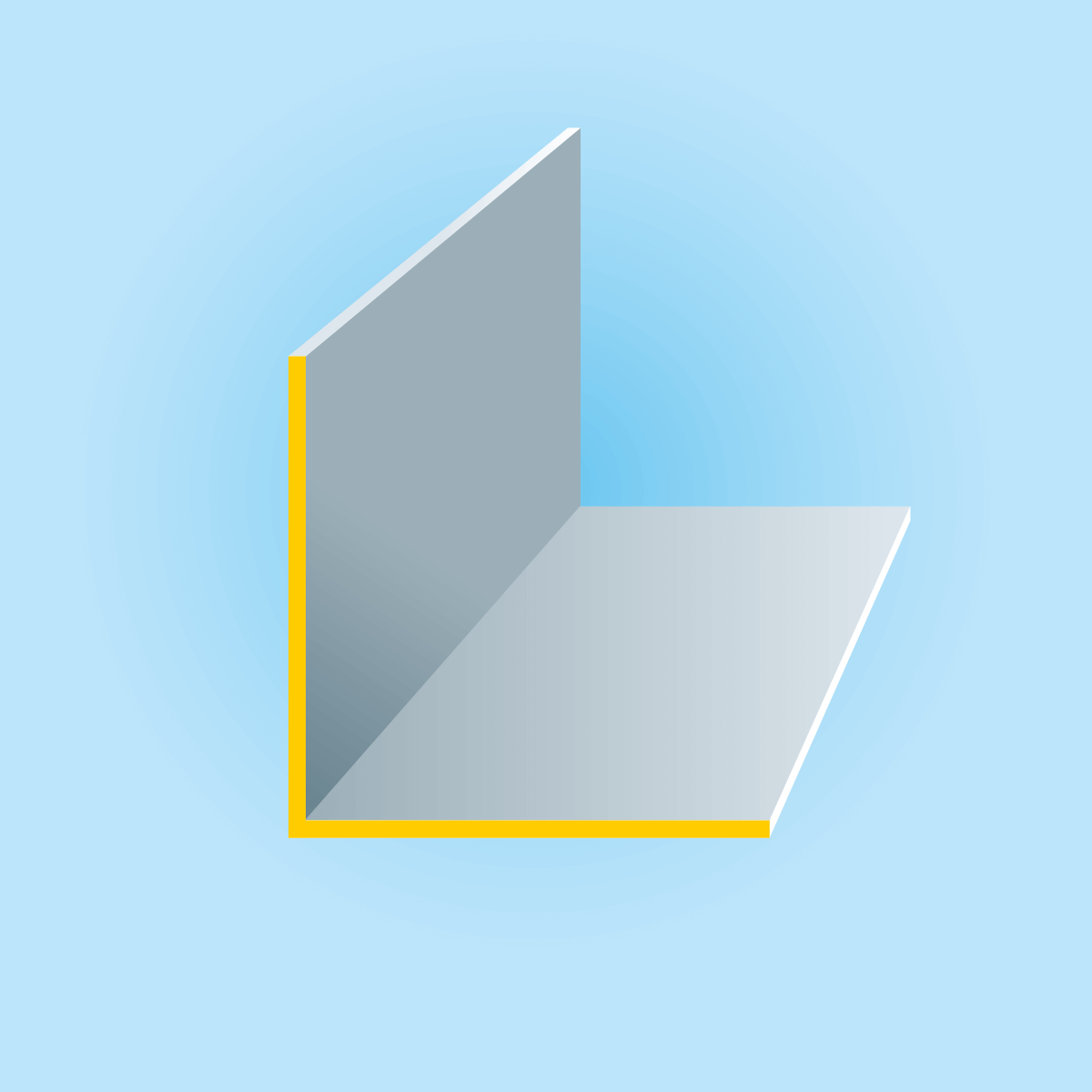 L-Profil aus Cortenstahl - Stärke 1,50 mm