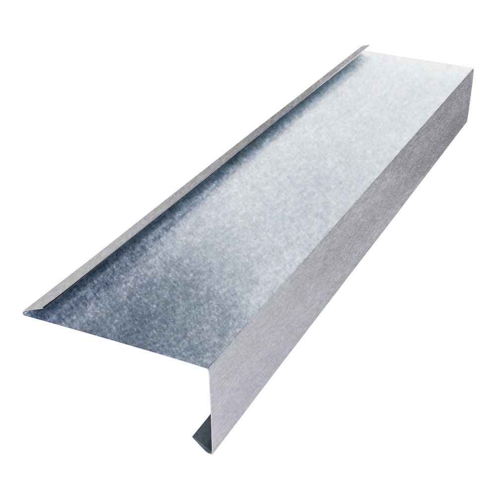 Tropfblech mit Falz aus Aluminium