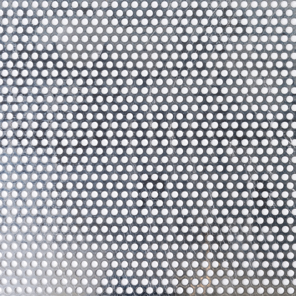 Blechzuschnitt aus Aluminium Lochblech, Rundloch 5 mm - Stärke 2,0 mm