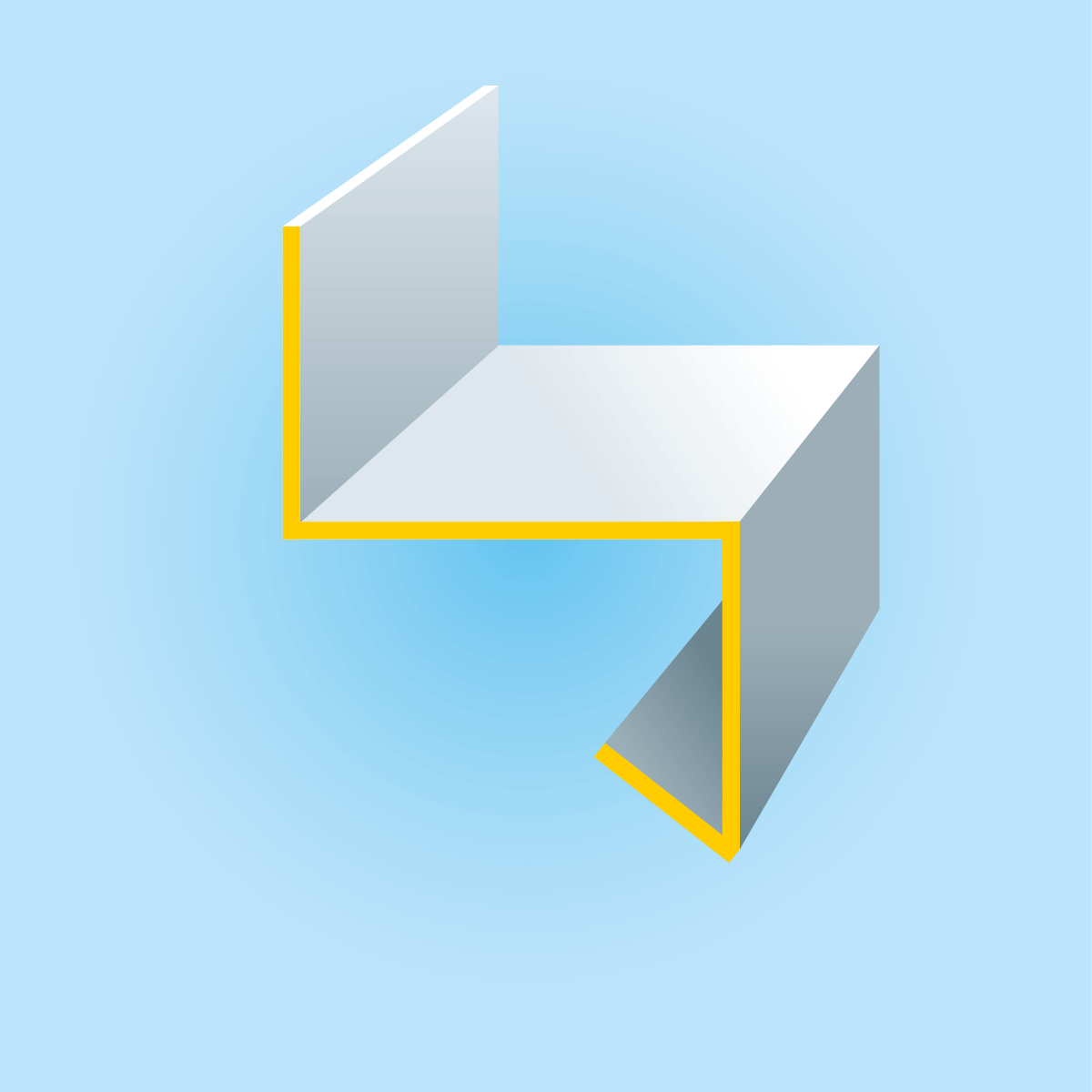 Z-Profil mit Tropfkante aus Kupfer - Stärke 0,60 mm
