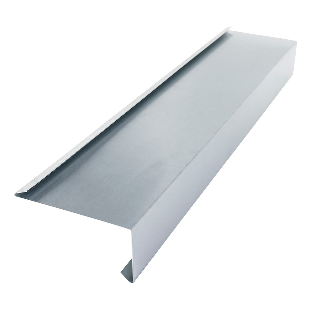 Tropfblech mit Falz aus Zink