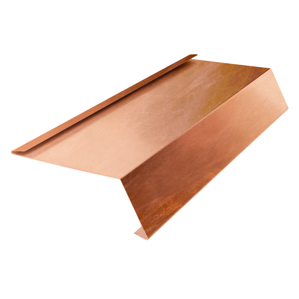 Traufblech mit Falz aus Kupfer