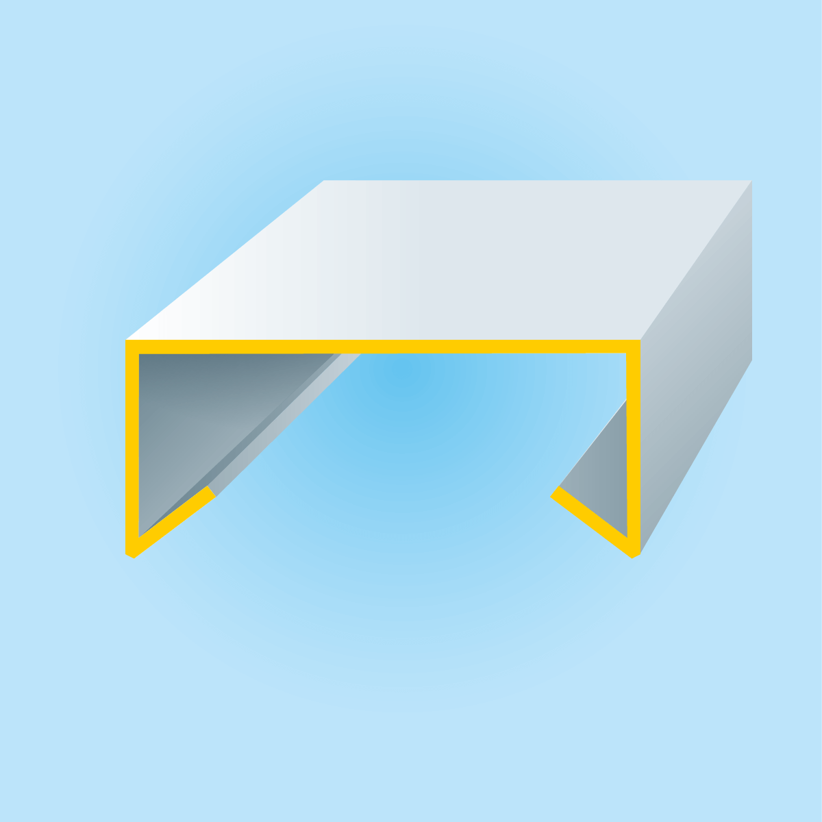 Mauerabdeckung aus Cortenstahl - Stärke 1,5 mm